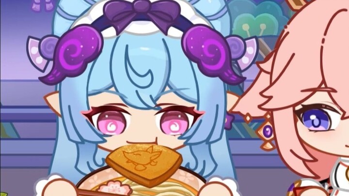 [Genshin Impact Mukbang] Dreaming of Tsuki Mizuki: Today's treatment plan is - Mukbang ASMR
