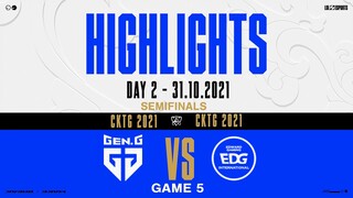 Highlights EDG vs GEN [Game 5][Vòng Bán Kết][CKTG 2021][31.10.2021]