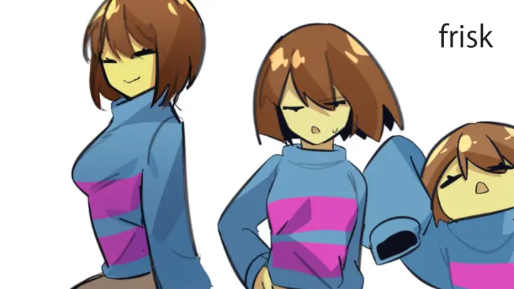 [Painting] What if Frisk was a girl