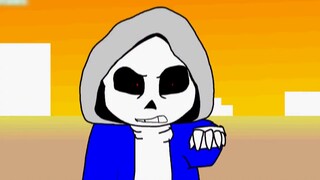 [Animasi Undertale] Dua pria berkerudung bertarung