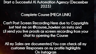Start a Successful AI Automation Agency (December 2023 ) course download