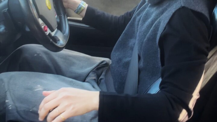 Tomorrow after work, sis’ll pick you up in her manual F430.