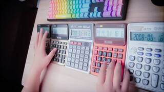 Memakai 5 Kalkulator Memainkan Lagu Tema Evangelion "A Cruel Angel's Thesis"