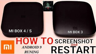HOW TO RESTART | Mi Box 4/s | Mi Box 3 | ANDROID 9 | TAKE SCREENSHOT
