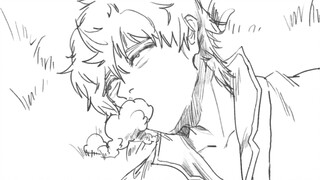 [Gintama |Viết tay] Ô đỏ cột trắng nhắc nhở gia đình ngôi nhà đa năng