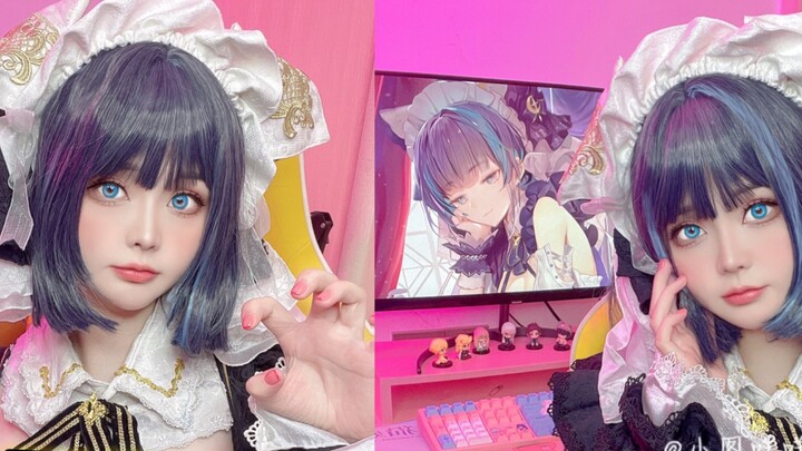 【Cheshire Cat cos】 Dude, have you ever played Cheshire Cat? White silk cat ears, super cute!