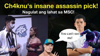 Nagulat ang Coach ng Evos SG sa Ch4knu Natalia pick!