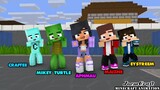 MAIZEN, MIKEY, CRAFTEE, EYSTREEM, APHMAU | CAPTURED LOVE MEME | GANGNAM STYLE - Minecraft Animation