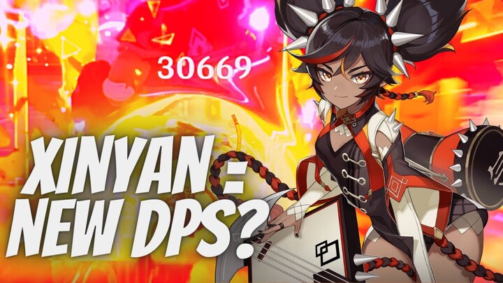 Genshin Impact: Xinyan is a new DPS? (Lv. 63 Quick Damage Test/Build Guide)