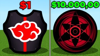 AKATSUKI do NARUTO DE R$1 VS R$10.000