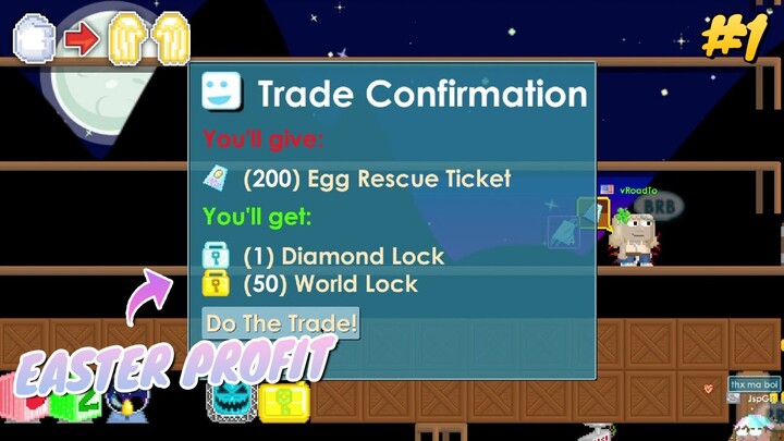 [NEW SERIES❗] PROFIT ON EASTER WEEK!! | RAYMAN TO GOLDEN ANGEL #1 | Growtopia