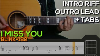 Blink-182 - I Miss You Guitar Tutorial [INTRO RIFF, STRUMMING +TABS]