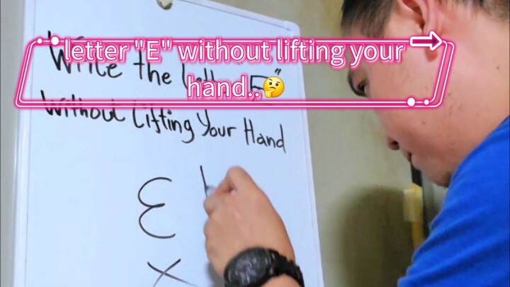 write letter "E" without lifting your hand...🤔
