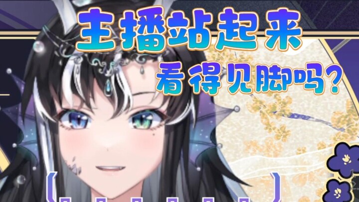 【艾妮切】主播站起来看得到脚吗？ 好我试试（老实）