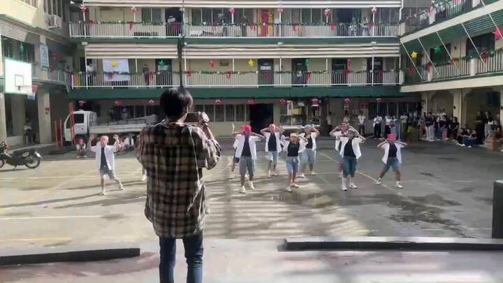 Hip-hop dance students from the College of Education at Samar College Inc.