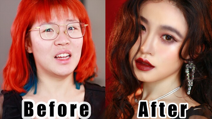 Ganti wajah imitasi makeup | Wajah awam nekat tiru Ju Jingyi, malah berhasil comeback?! [Kylin QiQi]