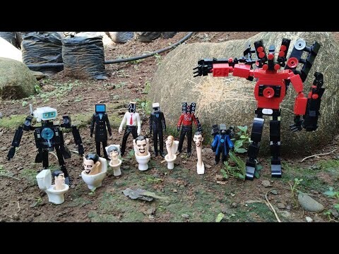 Hunting and Assembling Lego Skibidi Toilets, Lego Titan Speaker Man, Titan Camera Man, TV Man, CCTV