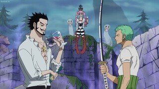 Zoro learns a new move with tremendous power through intense training with Mihawk