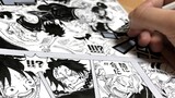 ONE PIECE - Drawing a Manga Page