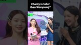 Wonyoung Chanty interaction ~ Who is taller❓#wonyoung #ive #lapillus #jangwonyoung #ivewonyoung