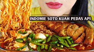 ASMR INDOMIE SOTO KUAH PEDAS API | EATING SOUNDS