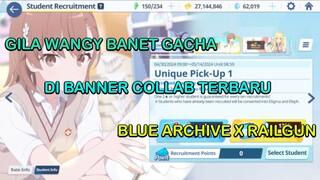 Gacha Brutal Banner Collab Arsip Biru x Railgun- Blue Archive Indonesia