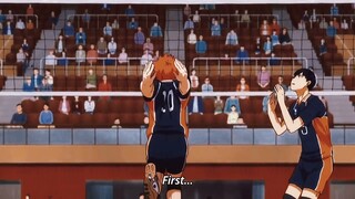 Hinata and kageyama's quick attack~ Blow [ Haikyuu ] edit