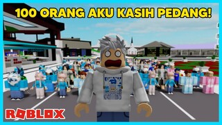 RAME BANGET! Aku Ngumpulin 100 Orang Untuk Bertarung Di Brookhaven - Roblox indonesia