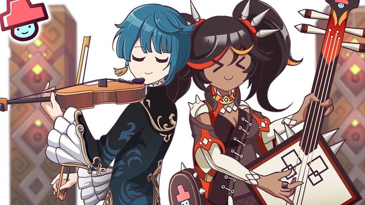 [Genshin Impact Animation] The music duel of King Rudo! It’s so elegant!