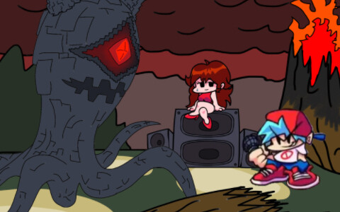 FNF และ Bear Invincible Super Monster Linkage (ช็อตที่สอง)