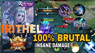 Irithel  Mlbb(Mobile Legends Bang bang) highlights moment Brutal Damage