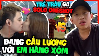 Free Fire : Đang Cẩu Lương Với Em Hàng Xóm Bất Ngờ Trẻ Trâu Gạ Kèo Solo Oneshot 10.000 Kim Cương