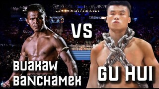 Buakaw Banchamek บัวขาว บัญชา vs THE IRON MAN FROM MUAY THAI  Gu Hui