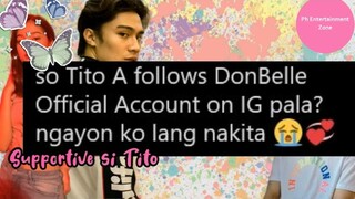 Daddy ni Donny si Tito Anthony Follows DonBelle Official at Belinda Pangilinan sa Instagram