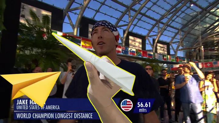 Red Bull Paper Wings Competition: the record is 56 meters!