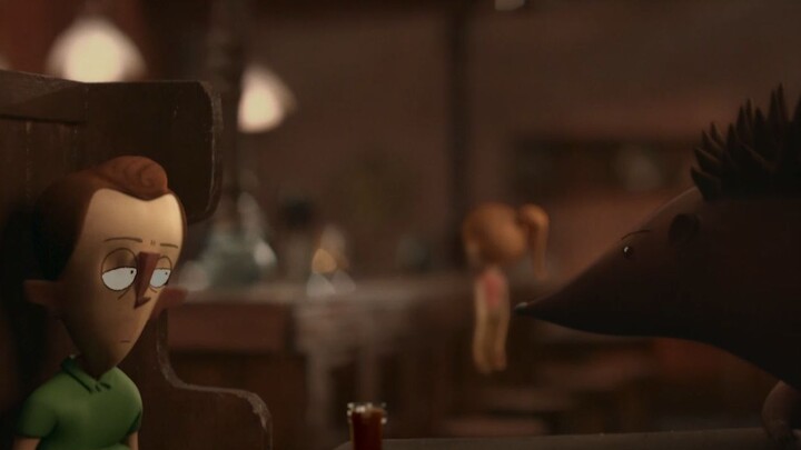 Animated short film "Hedgehog", how can a cowardly and timid person change his tragic life?