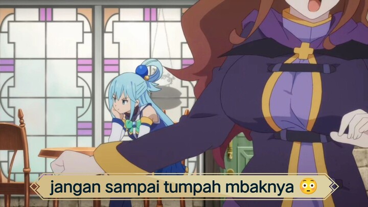 #KompetisiKreasiUnggahan4 , awas mbaknya jangan lari - lari, nanti tumpah 😳