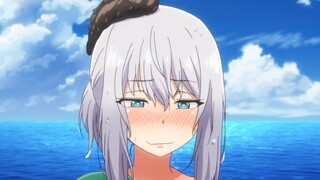 The heroine is playing at the beach? If you lose your underwear, use balloons instead! ? Seize the f