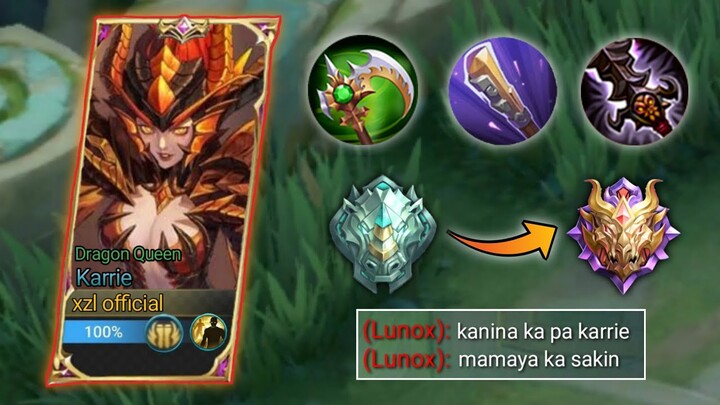 KARRIE BEST OP BUILD TO PUSH RANK IN SOLO🔥 MLBB