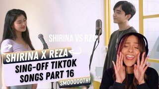 REZA VS SHIRINA - SING-OFF TIKTOK SONGS PART 16 | REACTION!!