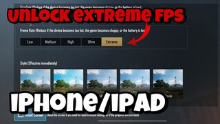 *NEW UPDATE* UNLOCK EXTREME FPS | IPAD/IPHONE 60FPS NO JAILBREAK | GFX TOOL FOR IOS DEVICE