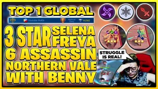 3 STAR SELENA & FREYA - 6 ASSASSIN + NORTHERN VALE! MAGIC CHESS - Mobile Legends Bang Bang