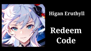 Redeem Code  || Higan Eruthyll