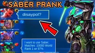 DISAYPOL - Saber Prank | Matches : 10,000 World Rank 1 , winrate 97% 😂