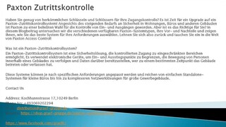Paxton Zutrittskontrolle