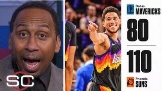 ESPN' "breaks down" Devin Booker was on fire tonight as the Suns destroy Luka and Mavericks