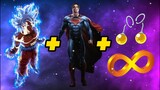 Dragon Ball Fusion | Who is strongest (SuperMan Goku MUI solo's)