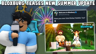 NEW BLOXBURG SUMMER UPDATE TEASER IS HERE... NEW DRINKS COMING!
