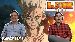 STONE WORLD! | DR. STONE SEASON 1 EP 1 | Brothers Reaction & Review
