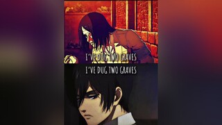 mikasa eren erenjaeger mikasaackerman sad edit aot fyp fypシ xyzbca fypage anime aotedit animeedit A